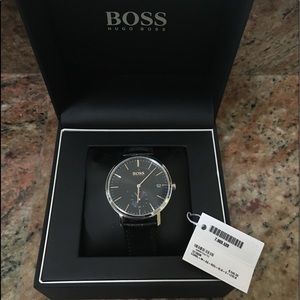 Hugo Boss Black Leather Analog Watch